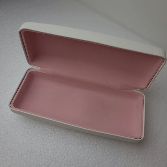 JUICY COUTURE WHITE PINK EYEGLASS SUNGLASSES HARD CLAMSHELL CASE Y2K - Picture 3 of 4